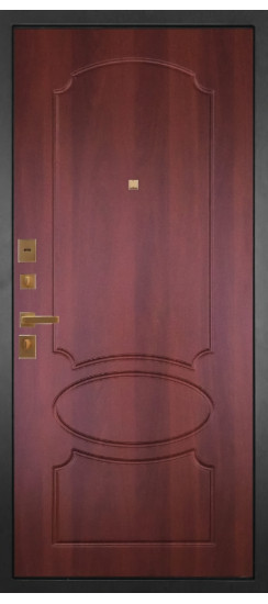 Дверь Гранит Ардеко | Внешняя МДФ-панель и наличники: цвет «Квазар черный», 10мм