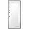 Дверь Гранит Пиано Белая | Внешняя МДФ-панель и наличники: цвет «Белый», 10мм