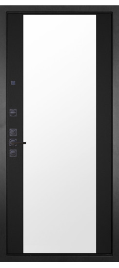 Дверь Гранит Континент | Черная, квадратная