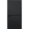 Дверь Гранит Горизонт | Внешняя МДФ-панель и наличники: цвет «Черный Крап»