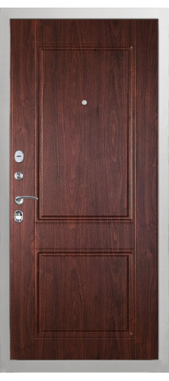 Дверь Гранит Лира Белая | Внешняя МДФ-панель и наличники: цвет «Белый», 10мм.