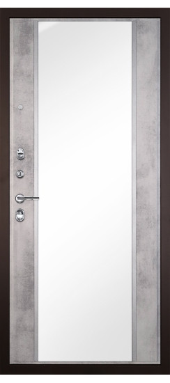 Гранит М2 Люкс | Внешняя МДФ-панель и наличники: цвет «Венге поперечный» с молдингами, 18мм.