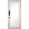 Дверь Гранит Пиано Смарт Белая | Внешняя МДФ-панель и наличники: цвет «Белый», 10мм