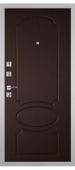 Дверь Гранит Пиано Белая | Внешняя МДФ-панель и наличники: цвет «Белый», 10мм