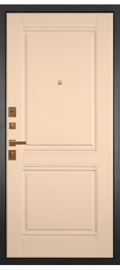 Дверь Гранит Ардеко | Внешняя МДФ-панель и наличники: цвет «Квазар черный», 10мм