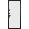 Дверь Гранит Пиано Эко | Внешняя МДФ-панель и наличники: цвет «Ель поперечная», черное стекло, 10мм.