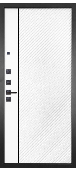Дверь Гранит Шторм | полимерно-порошковое, цвет «Муар черный»