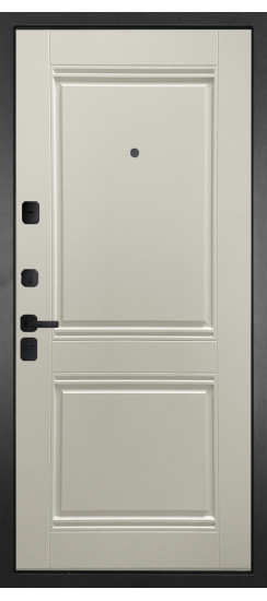 Дверь Гранит Континент | Черная, квадратная