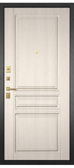 Дверь Гранит Ардеко | Внешняя МДФ-панель и наличники: цвет «Квазар черный», 10мм