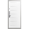 Дверь Гранит Вайт | Внешняя МДФ-панель и наличники: цвет «Белый», 10мм