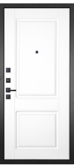 Дверь Гранит Шторм | полимерно-порошковое, цвет «Муар черный»