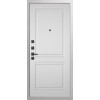 Дверь Гранит Вайт | Внешняя МДФ-панель и наличники: цвет «Белый», 10мм