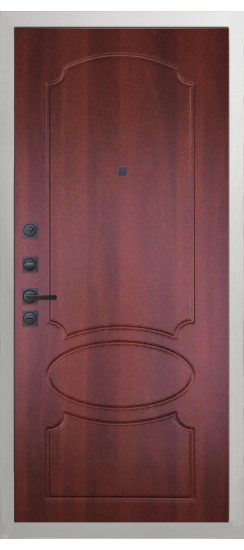 Дверь Гранит Вайт | Внешняя МДФ-панель и наличники: цвет «Белый», 10мм