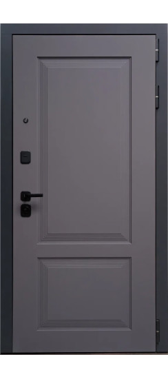 Дверь Гранит Шебби | полимерно-порошковое, цвет «муар черный металик»