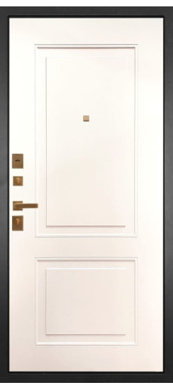 Дверь Гранит Ардеко | Внешняя МДФ-панель и наличники: цвет «Квазар черный», 10мм