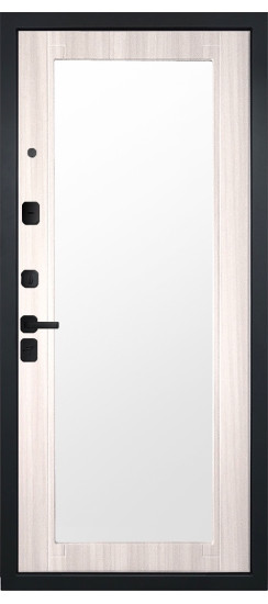 Дверь Гранит Континент | Черная, квадратная