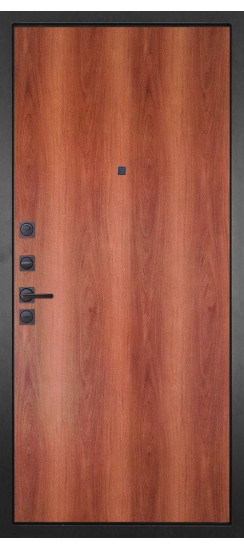 Дверь Гранит Лайт Графит | Внешняя МДФ-панель и наличники: цвет «Лайт Графит софт тач», 10 мм