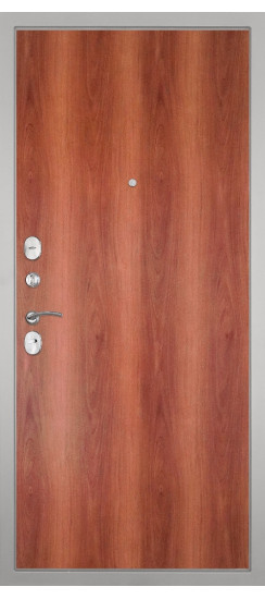 Дверь Гранит Лира Белая | Внешняя МДФ-панель и наличники: цвет «Белый», 10мм.