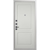 Дверь Гранит Вайт | Внешняя МДФ-панель и наличники: цвет «Белый», 10мм