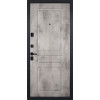 Дверь Гранит Геометрия | Внешняя МДФ-панель и наличники: цвет «Черный Крап», 16мм