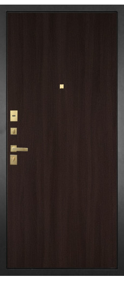 Дверь Гранит Ардеко | Внешняя МДФ-панель и наличники: цвет «Квазар черный», 10мм