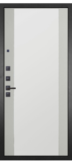 Дверь Гранит Шторм | полимерно-порошковое, цвет «Муар черный»