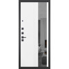Дверь Гранит Симметрия | Внешняя МДФ-панель и наличники: цвет «Черный Графит»