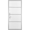 Дверь Гранит Лира Белая | Внешняя МДФ-панель и наличники: цвет «Белый», 10мм.