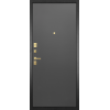 Дверь Гранит Ардеко | Внешняя МДФ-панель и наличники: цвет «Квазар черный», 10мм