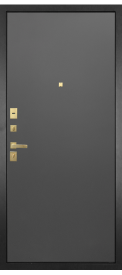 Дверь Гранит Ардеко | Внешняя МДФ-панель и наличники: цвет «Квазар черный», 10мм