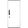 Дверь Гранит Пиано Смарт Белая | Внешняя МДФ-панель и наличники: цвет «Белый», 10мм