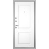 Дверь Гранит Пиано Белая | Внешняя МДФ-панель и наличники: цвет «Белый», 10мм