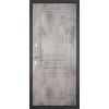 Дверь Гранит Лира | Внешняя МДФ-панель и наличники: цвет «Бетон темный», 10мм.