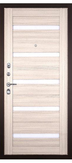 Гранит М2 Люкс | Внешняя МДФ-панель и наличники: цвет «Венге поперечный» с молдингами, 18мм.