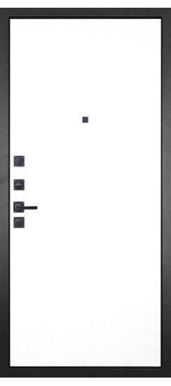 Дверь Гранит Бриони | полимерно-порошковое, цвет «муар черный металик»