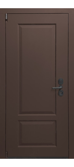 Дверь Гранит М3 New | Внешняя МДФ-панель и наличники: цвет «Силк Амаретто», 16мм.