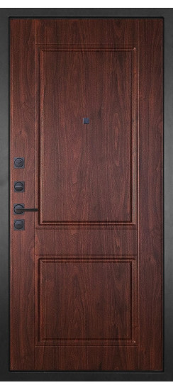 Дверь Гранит Шторм | полимерно-порошковое, цвет «Муар черный»