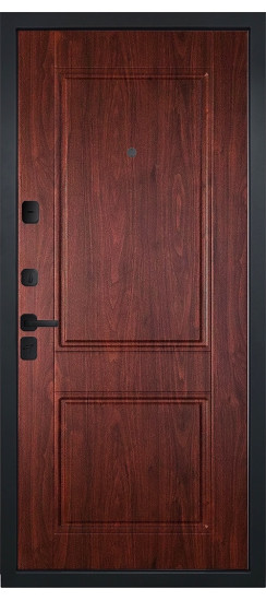 Дверь Гранит Континент | Черная, квадратная