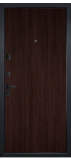 Дверь Гранит Континент | Черная, квадратная