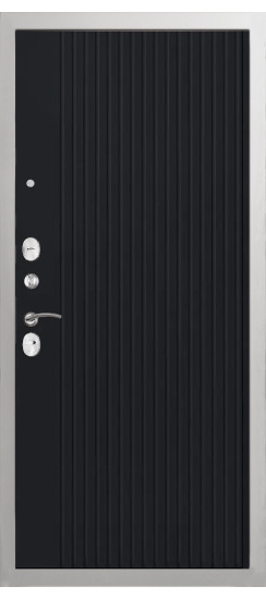 Дверь Гранит Лира Белая | Внешняя МДФ-панель и наличники: цвет «Белый», 10мм.