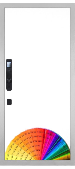 Дверь Гранит Пиано Смарт Белая | Внешняя МДФ-панель и наличники: цвет «Белый», 10мм