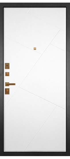 Дверь Гранит Ардеко | Внешняя МДФ-панель и наличники: цвет «Квазар черный», 10мм