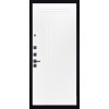 Дверь Гранит Симметрия | Внешняя МДФ-панель и наличники: цвет «Черный Графит»