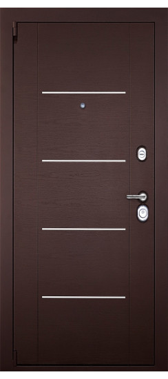 Гранит М2 Люкс | Внешняя МДФ-панель и наличники: цвет «Венге поперечный» с молдингами, 18мм.