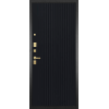 Дверь Гранит Ардеко | Внешняя МДФ-панель и наличники: цвет «Квазар черный», 10мм