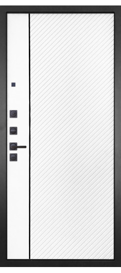 Дверь Гранит Шебби | полимерно-порошковое, цвет «муар черный металик»