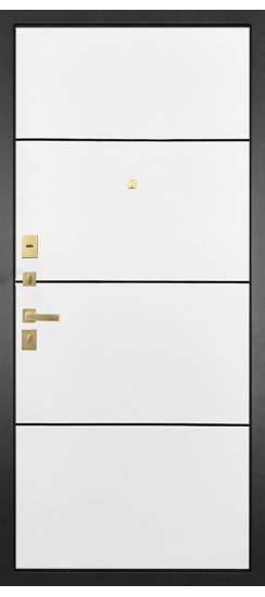 Дверь Гранит Ардеко | Внешняя МДФ-панель и наличники: цвет «Квазар черный», 10мм