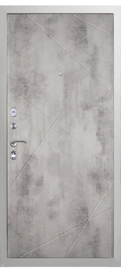 Дверь Гранит Лира Белая | Внешняя МДФ-панель и наличники: цвет «Белый», 10мм.