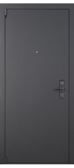 Дверь Гранит Эксклюзив | Внешняя МДФ-панель и наличники: цвет «Графит», 18мм.