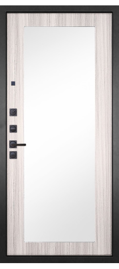 Дверь Гранит Лайт Графит | Внешняя МДФ-панель и наличники: цвет «Лайт Графит софт тач», 10 мм